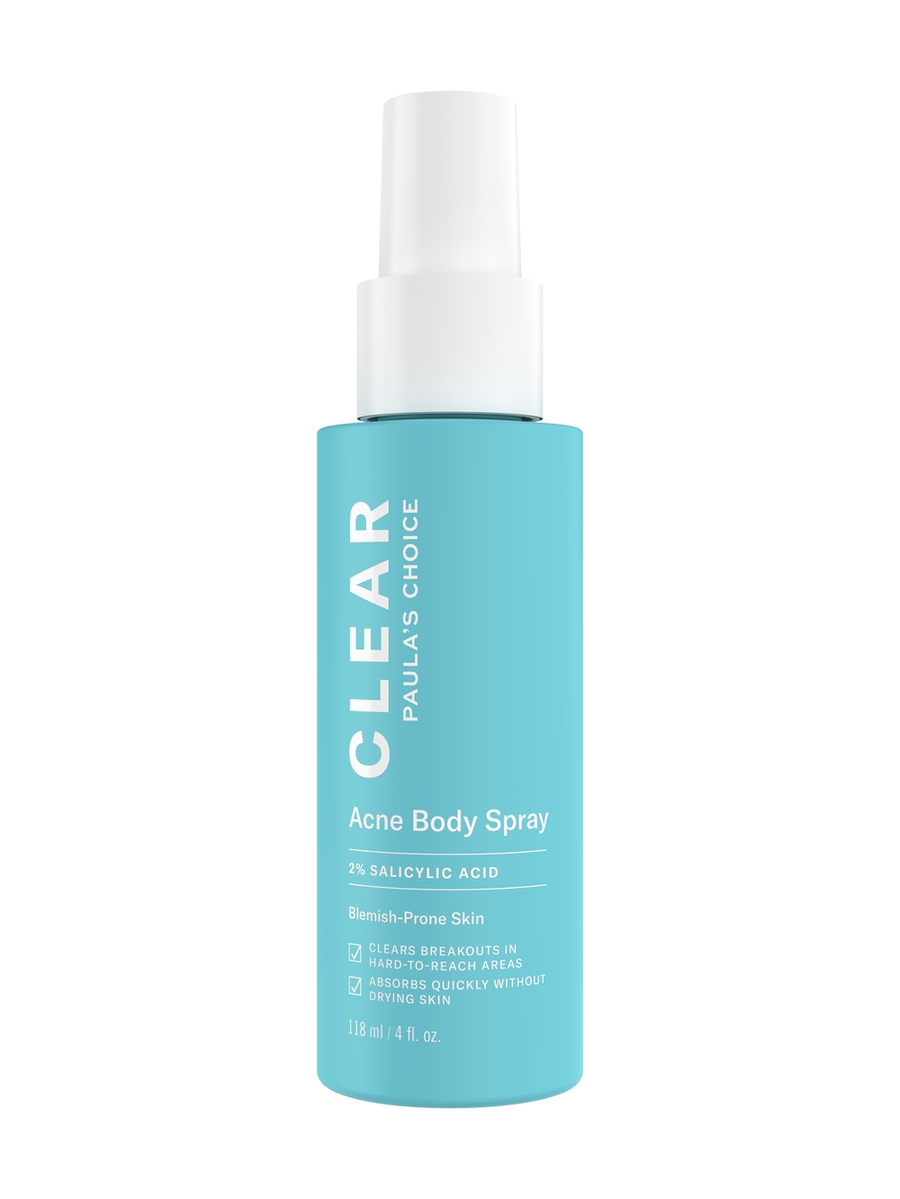 clear akne body spray for kroppsutbrudd
