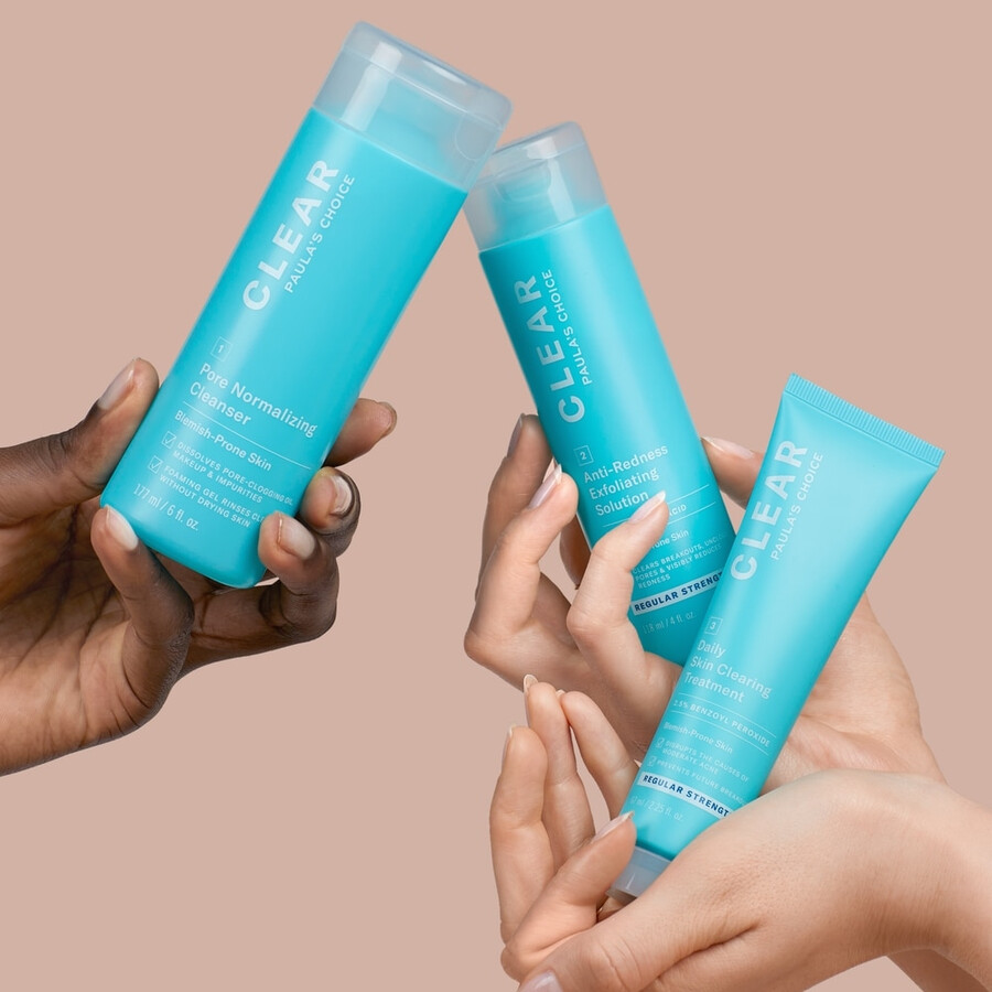 clear regular strength acne products kit