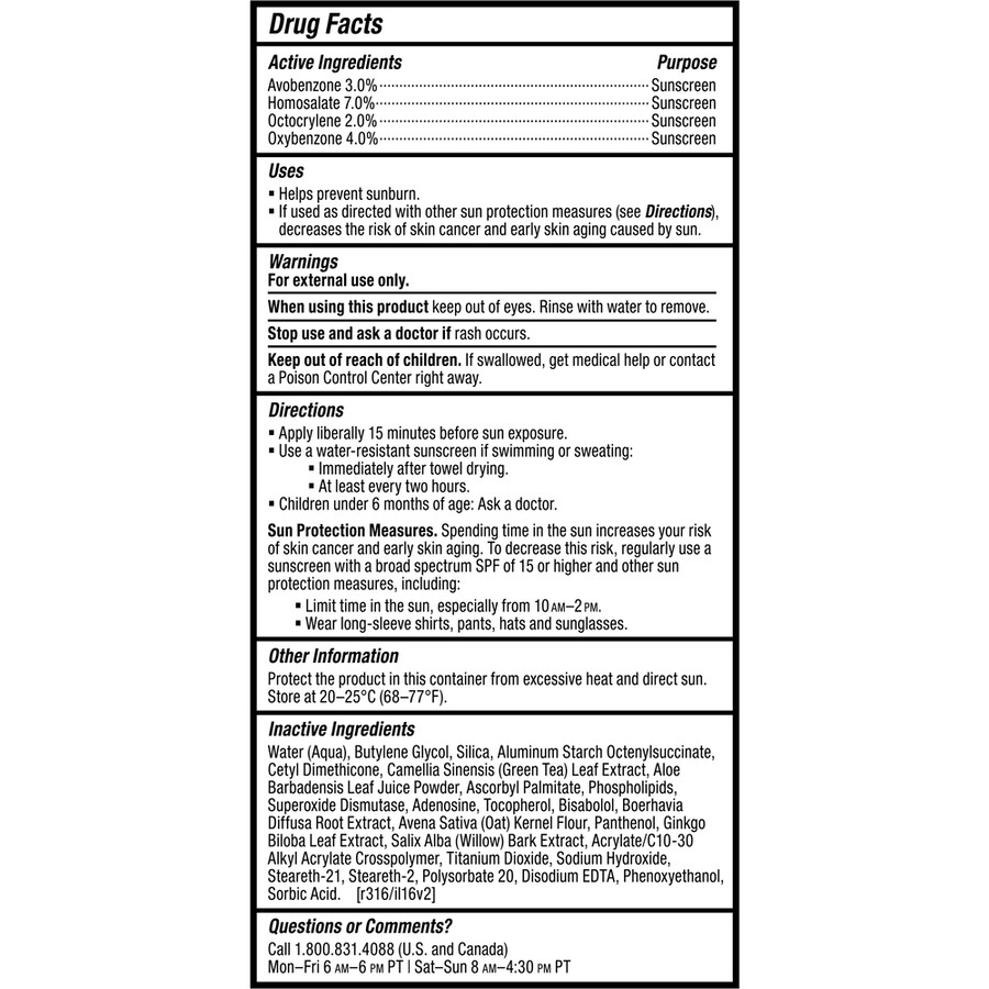 hudbalansering sheer daily defense bredspektret spf 30