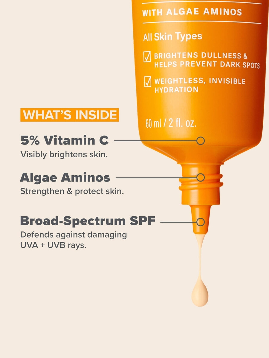 5 vitamin c gjennomsiktig fuktighetskrem spf 50