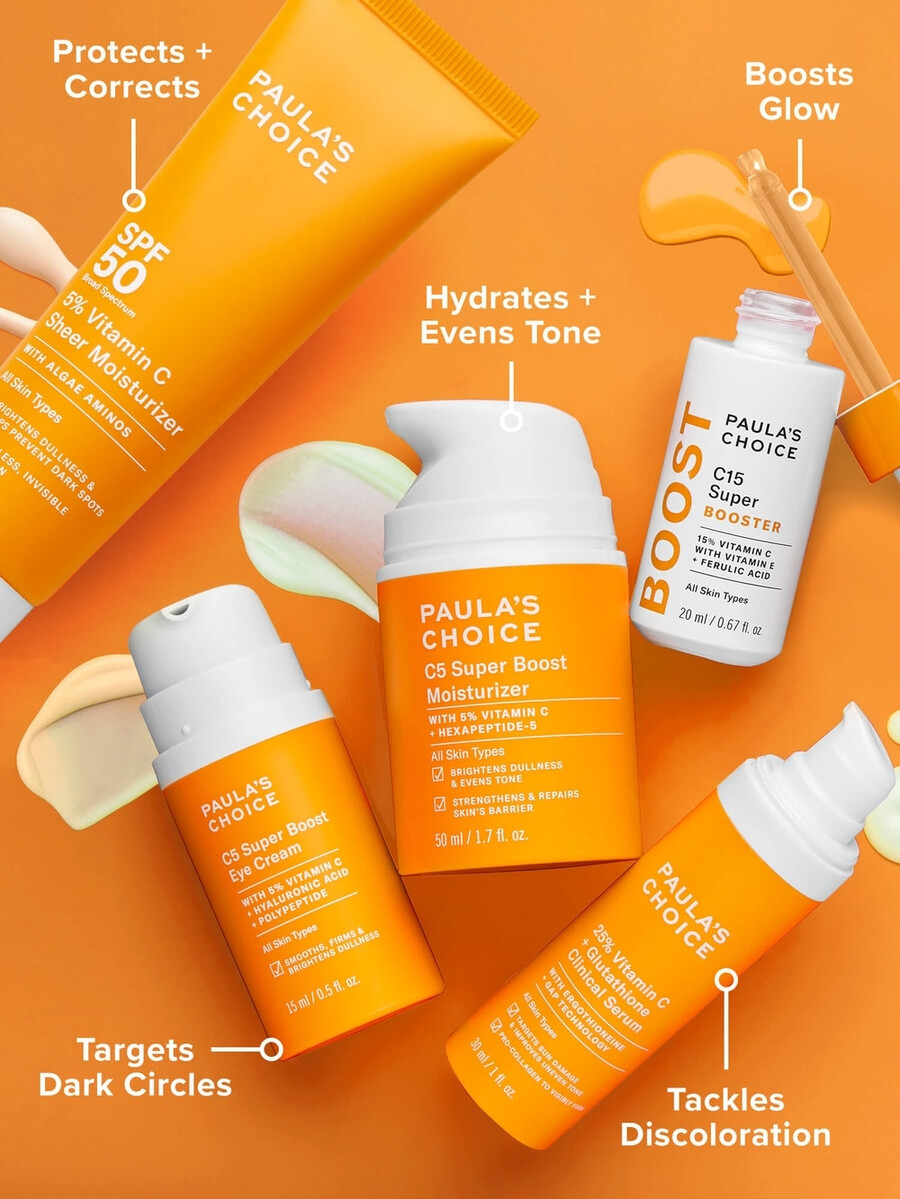 5 vitamin c gjennomsiktig fuktighetskrem spf 50