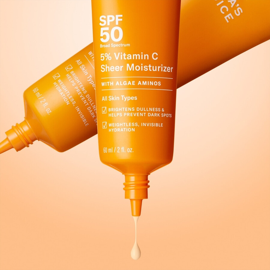 5 vitamin c gjennomsiktig fuktighetskrem spf 50